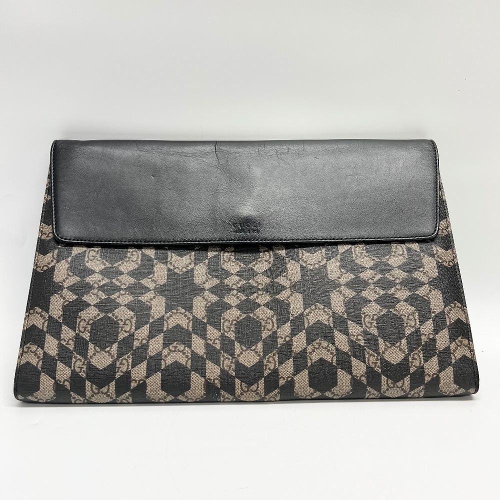Gucci Kaleidoscope GG supreme clutch/portfolio case/document case.